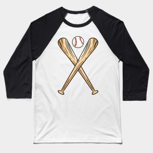 Two Crossed Baseball Bats and Ball Baseball T-Shirt